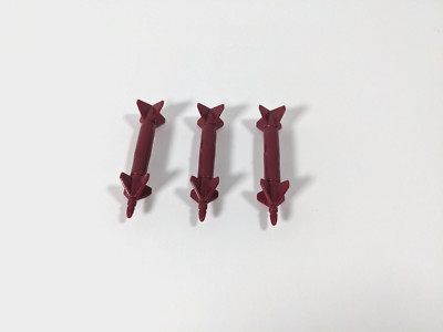 Vintage GI Joe Cobra Vehicle Parts Devastator Battlefield Robot Lot 3 missiles