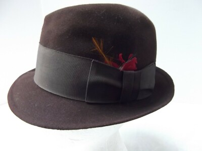 Dobbs 5th Avenue 50's ヴィンテージハット VINTAGE DOBBS FIFTH AVENUE NEW YORK Grey BOWLER HAT BOX With