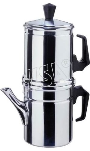 Caffettiera Napoletana ILSA 004003 Alluminio 3 Tazze - Cuccumella Originale