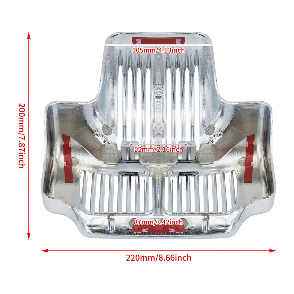 Cubierta de enfriador de aceite cromada para Harley Touring Road King Electra Street Glide 11-16 Foto 2 de 4