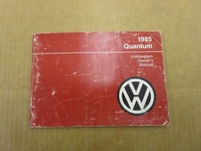 1985 Volkswagen Vw Quantum Owners Manual Original Literature Guide Book 1985 Volkswagen Vw Quantum Owners Manual Original Literature Guide Book