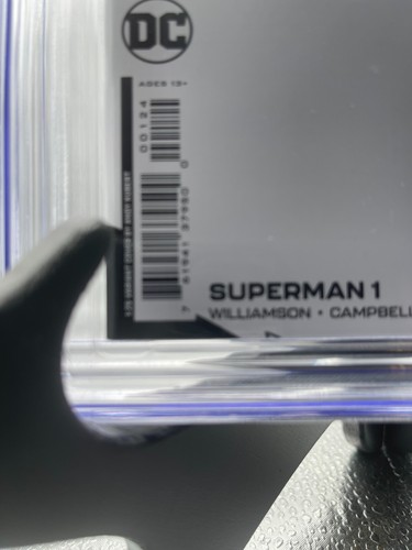 Superman #1; 1:25 variant signed by JOSHUA WILLIAMSON & ANDY KUBERT - Picture 4 of 4