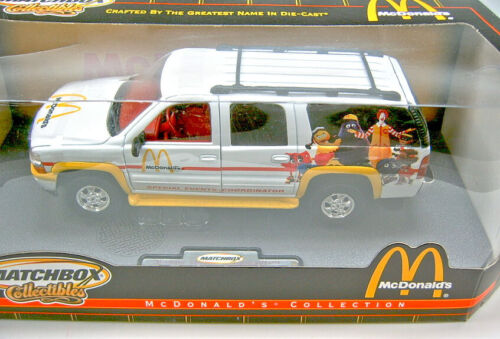 Matchbox 2000 Chevrolet Suburban weiß "McDonalds" 1:18 neuwertig in Box - Bild 2 von 4