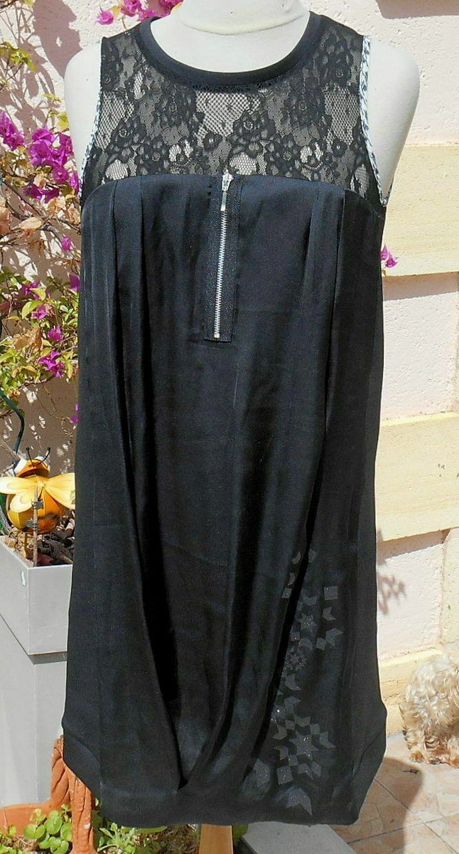 Robe Noire LMV 'Grèco' - Tailles 36-38 | Sans Manches, Style élégant - Neuf Sans étiquette