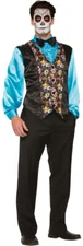 Men's Day Of The Dead Vest - Forum Novelties