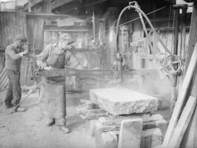 Workers at Carnsew Quarry, Penryn, Cornwall, owned by John F - 1936 Old Photo 1
