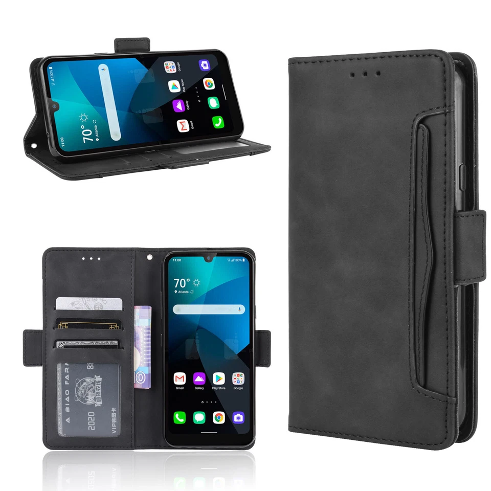For LG G8S ThinQ K51 K61 K30 Wallet Card Cover Anti-Fall Phone Protective Case - Image 2 of 4
