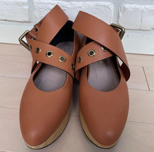Scarpe ballerine Vivienne Westwood con fibbia a cavallo a dondolo marrone US7.0/ EU38