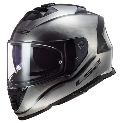 LS2 Helmets Assault Helmet W/SunShield Brushed Alloy Size Small - 800-1532