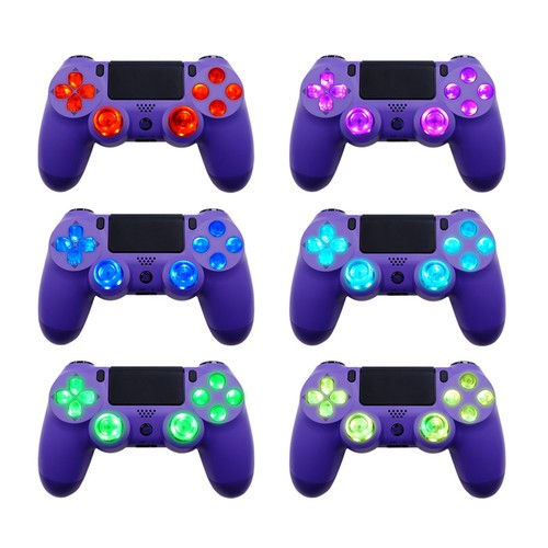 6‑Color Luminated D‑Pad Thumbsticks Dtf Led Buttons Kit For Controller AM - Afbeelding 12 van 21