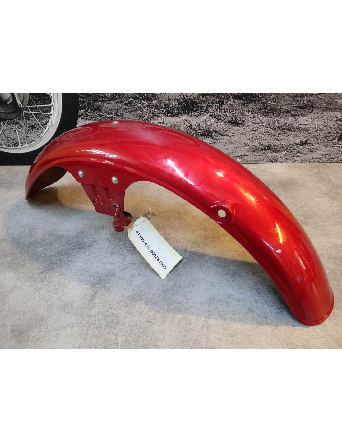 Garde boue avant HONDA pour restaurer la carrosserie CB900F rouge bordeaux