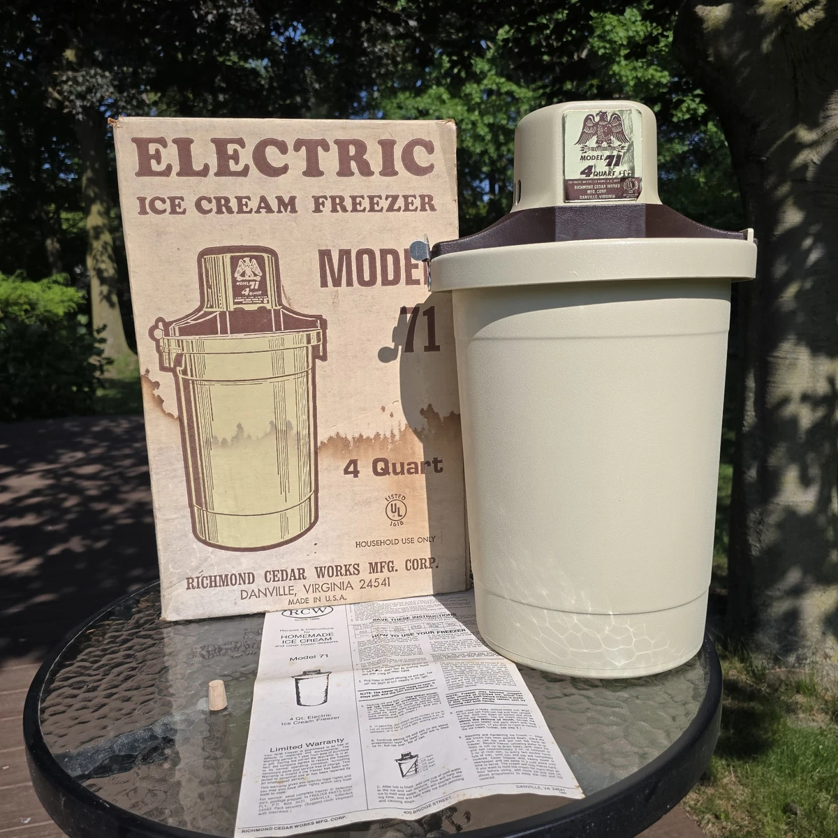 Richmond Cedar Works Ice Cream & Frozen Yoghurt Makers for sale | eBay Richmond Cedar Works Ice Cream & Frozen Yoghurt Makers for sale | eBay