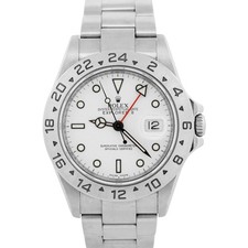 Rolex Explorer II POLAR WHITE 3816 Stainless Steel NO-HOLES 40mm REHAUT 16570