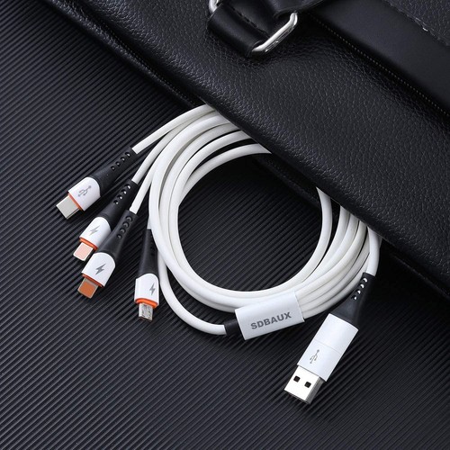 SDBAUX 6 in 1 USB A auf C Multi 4 1 Dual Telefon Typ C Micro elfenbein weiß - Bild 7 von 7