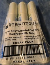 3 SmartMouth CLINICAL Zinc Activated 24HR Oral Rinse - 16 Fl Oz Each- EXP: 11/26