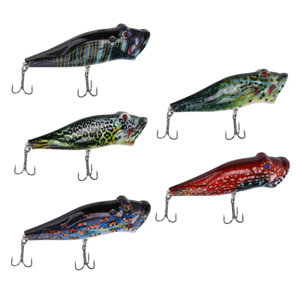 5Pcs 8cm / 12.4g lebensechte Swimbait Plastik Großmaul Fischköder Angelzubehör - Bild 4 von 4