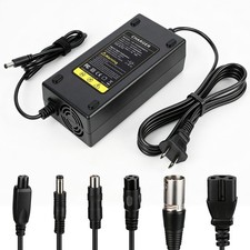 NEW 54.6V 2A Fast Charger for 48V Lithium Battery, 6 in 1 Plugs, overcharge - US