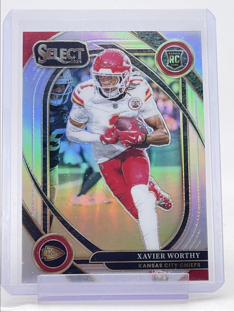 XAVIER WORTHY 2024 SELECT CLUB LEVEL ROOKIE SILVER PRIZM CHIEFS RC Q0154
