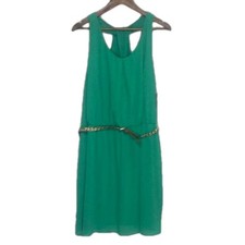 Sz 2X Keyhole Summer Chiffon Sleeveless Halter Dress