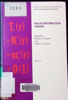 Value-distribution theory proceedings of the Tulane University program on Value-