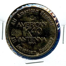 American K40 Antenna Elgin, Illinois Tribute Medal 1.5" Coin Vintage Token
