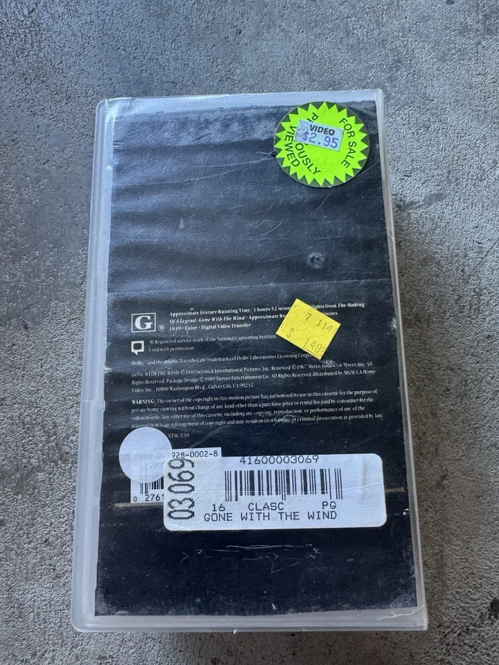 Gone with the Wind (VHS, 1989, MGM 50th Anniversary Collector’s Edition Foto 3 de 4