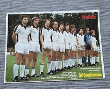 SV Sandhausen 1978 Deutscher Fußball Meister der Amateure Poster Bild Kicker