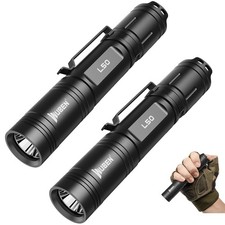 WUBEN L50 Flashlight 1200 High Lumens Tactical Pocket 2PCS