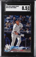 2018 TOPPS CHROME UPDATE #HMT9 GLEYBER TORRES SGC 8.5