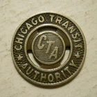 Chicago Transit Authority (Illinois) transit token - IL150AB