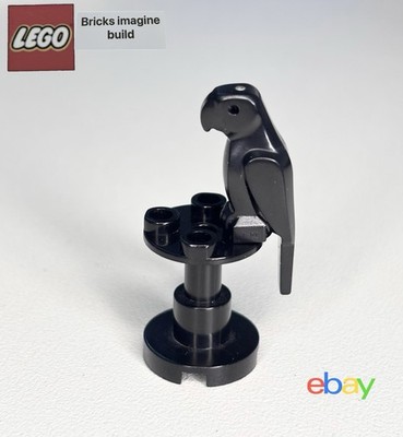 LEGO Tier schwarz   Papagei mit großem Schnabel für MINIFIGUREN - Piraten - 5F