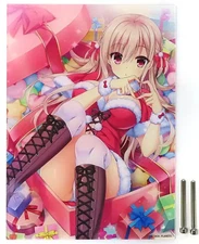 Riri Kashima Acrylic Panel Merry Christmas A4 Anime Art Stand