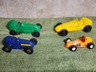 Marx , Processed Plastic & Buddy L Sprint Indy Cars For Parts Or Restoration