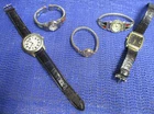 New ListingVintage Lot of 5 Quartz Wristwatches Fancy Bands SOLD AS IS Parts or Repair