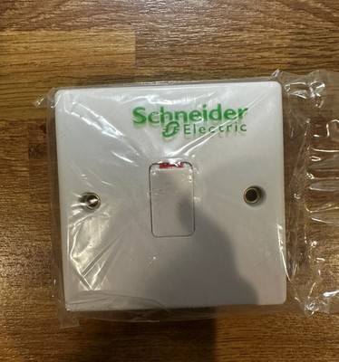Schneider GET Exclusive 20A DP Switch mit Flex Steckdose weiß