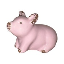 Small Distressed Ceramic Pig Farmhouse Decor