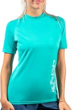 KANU SURF Rash Guard Swim T-Shirt Women's Size Medium UPF 50 