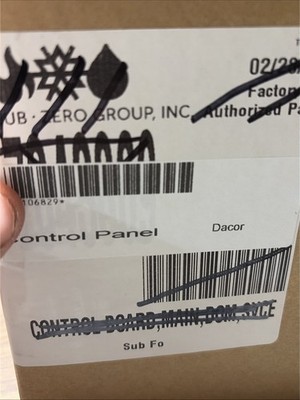 BRAND NEW Genuine OEM Dacor 106829 Microwave Control Panel