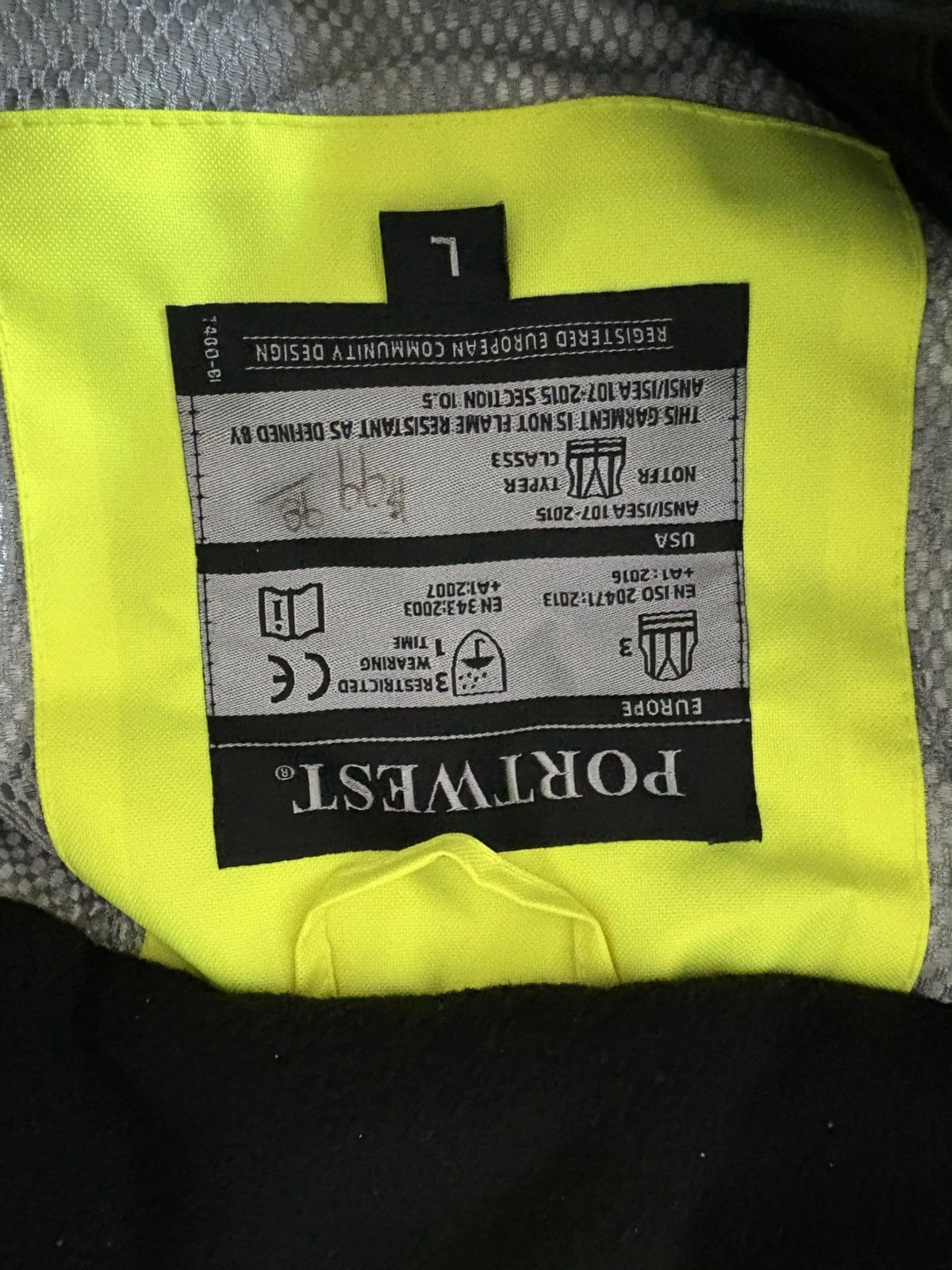 PORTWEST PW3 HI-VIS WINTER JACKET – T400 Safety Rain Reflective image 15