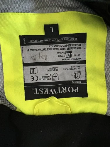 PORTWEST PW3 HI-VIS WINTER JACKET – T400 Safety Rain Reflective image 15
