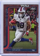 2025 Topps Chrome Dawson Knox Leather Refractor #33 Bills