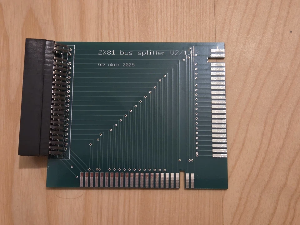 Sinclair ZX81 edge connector splitter with 2 ports - Bild 2 von 4