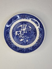 Royal Chins Willow ware Blue Willow Luncheon Plate 6.25 Inches Vintage