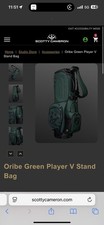 Scotty Cameron Oribe Green Player V Stand Bag Vessel Holiday 2025 READY TO SHIP!