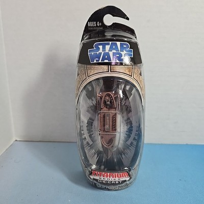 Star Wars Titanium Series RARE 2007 Jabba's Desert Skiff Diecast Vehicle - Read