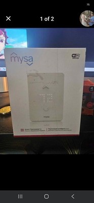Mysa Lite Smart Thermostat for Electric Baseboard Heaters Wi-Fi Remote White