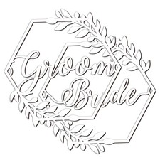 1 set Wedding Chair Signs for Rustic Wedding Decorations Ceremony Reception