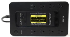 CyberPower SX650U 650VA Battery Back-Up System Black ; 6168096