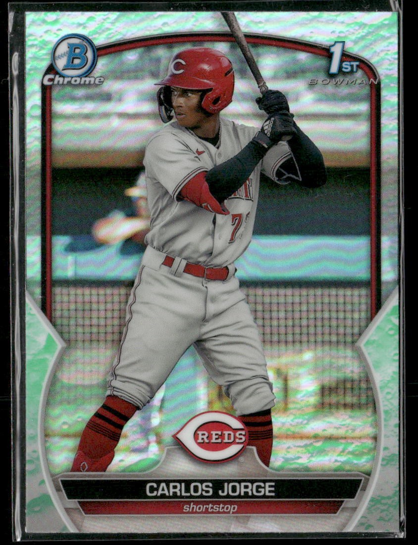 2023 Bowman Carlos Jorge Chrome Prospects Lunar Glow Refractors #BCP-120