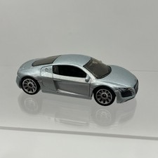 Matchbox 2007 Audi R8 Silver 1:62 Diecast Car MBX Metal Toy 1d